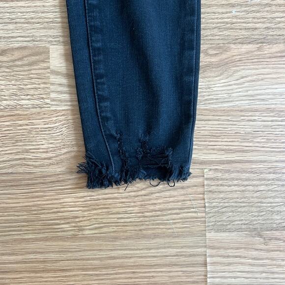 Judy Blue Black Skinny Distressed Jeans - Picture 3 of 9